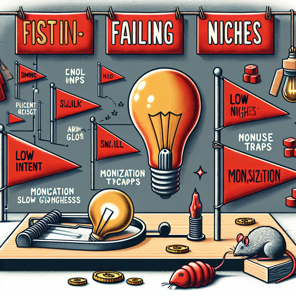 Why some niches fail: red flags, low intent, and monetization traps